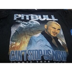 Pitbull‎ 2022 Can't Stop Us Now Tour T-shirt Medium Sean Paul Reggaeton T-shirt
